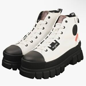 Palladium Women’s Revolt Hi TX Boot Star White New
